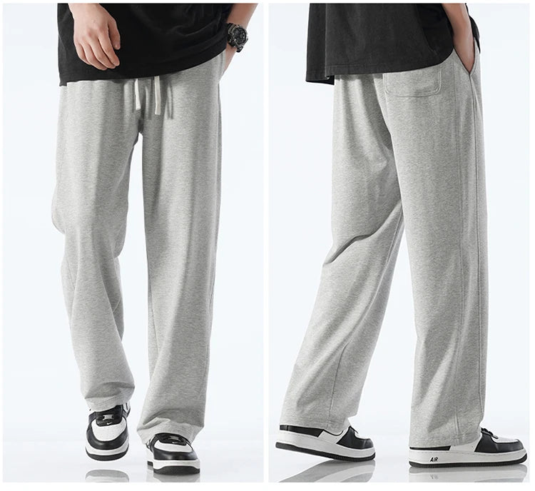 Uncuffed Baggy Pants