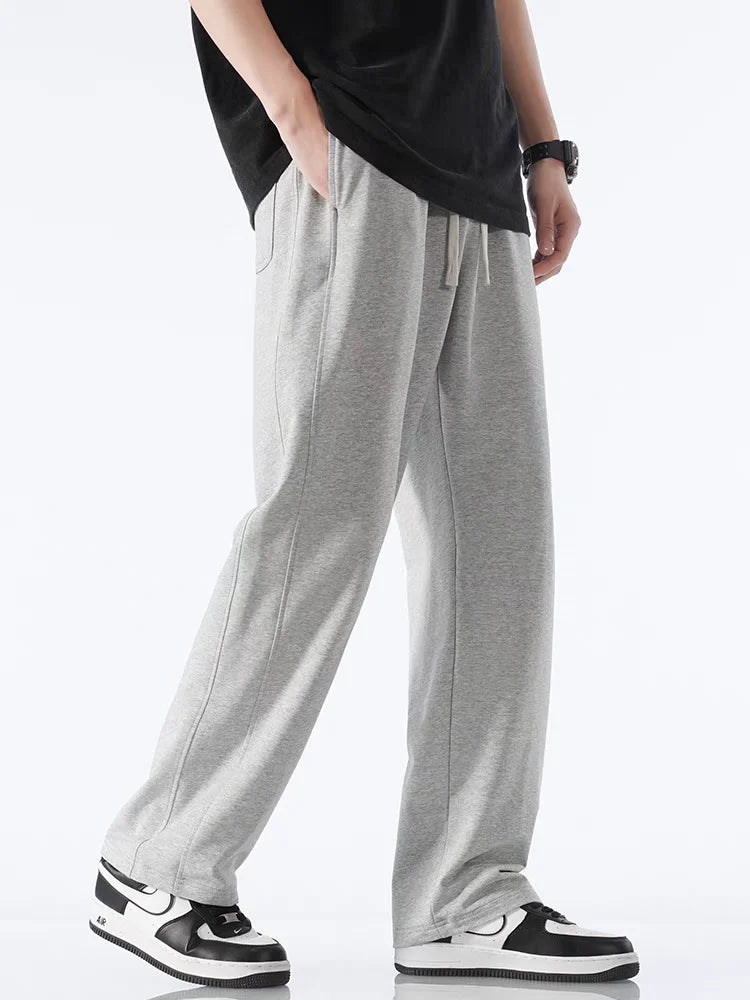 Uncuffed Baggy Pants