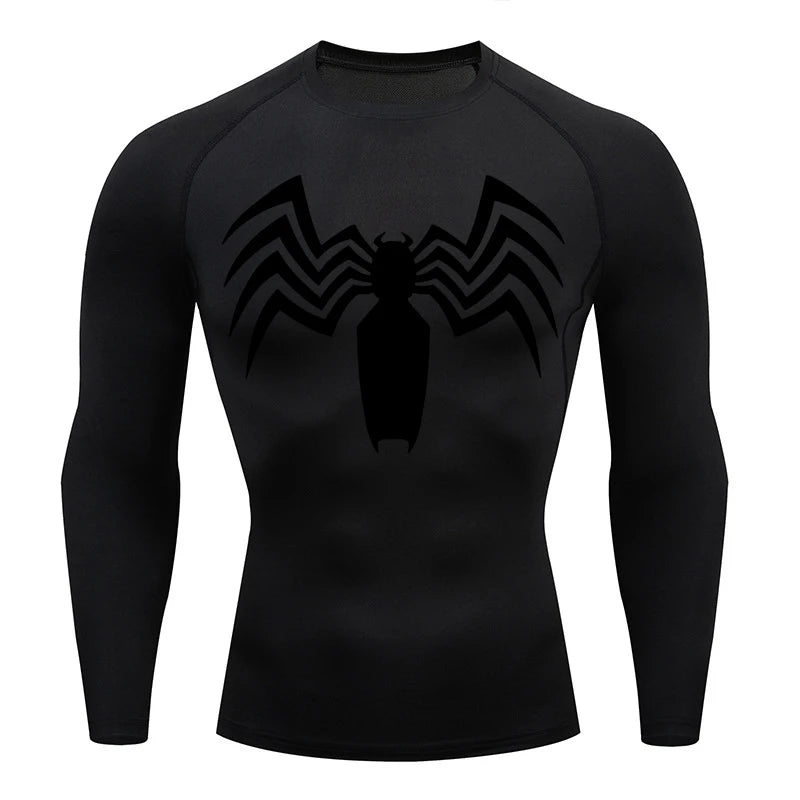 Symbiote SpiderMan Compression Shirt