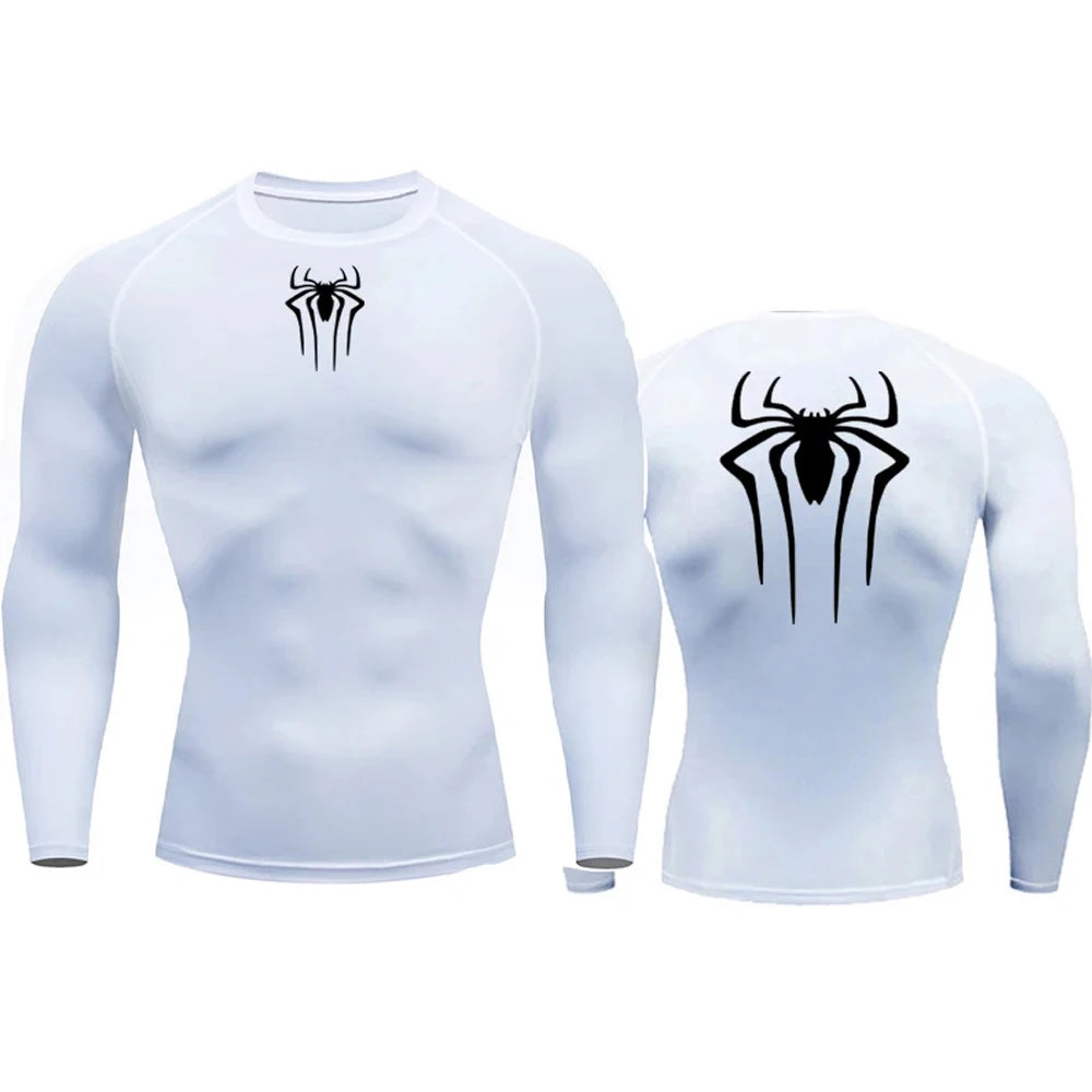 SpiderMan Long Sleeve Compression Shirt/Back Design