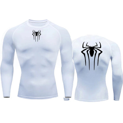 SpiderMan Long Sleeve Compression Shirt/Back Design