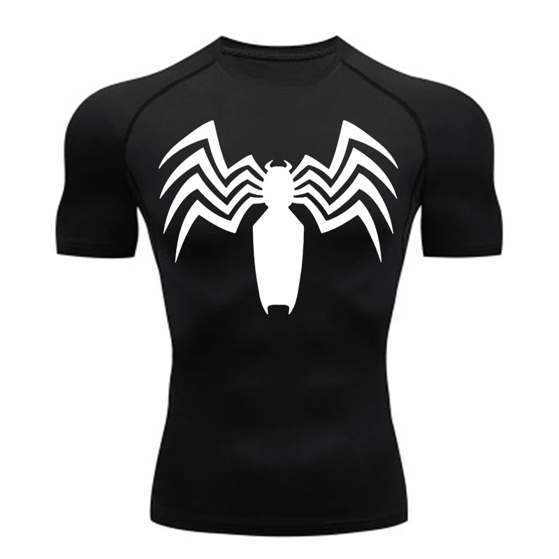 Symbiote SpiderMan Compression Shirt
