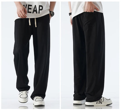 Uncuffed Baggy Pants