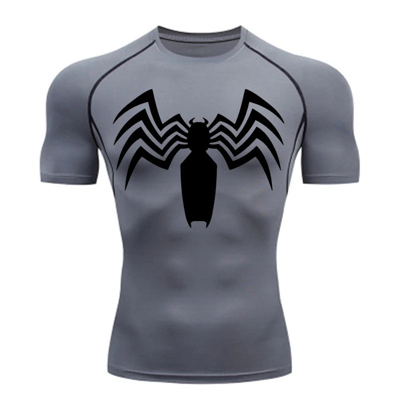 Symbiote SpiderMan Compression Shirt