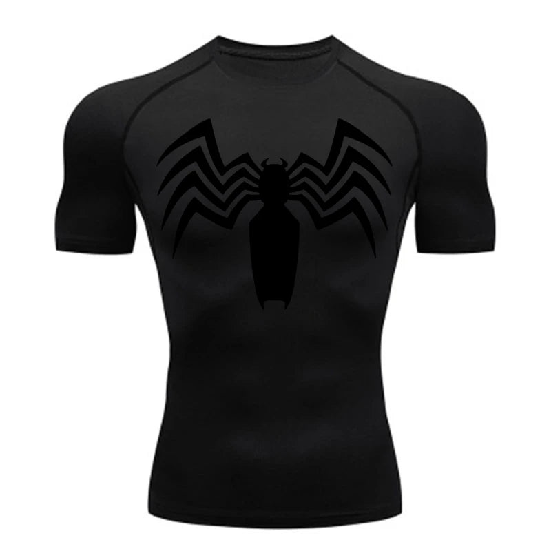 Symbiote SpiderMan Compression Shirt